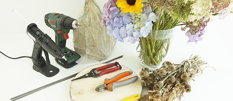 Nazomers plukboeket DIY