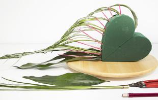 Romantisch bloemenhart voor moeder DIY