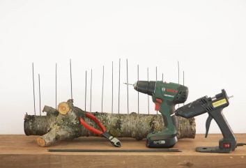 Natuurlijke kersttafelguirlande