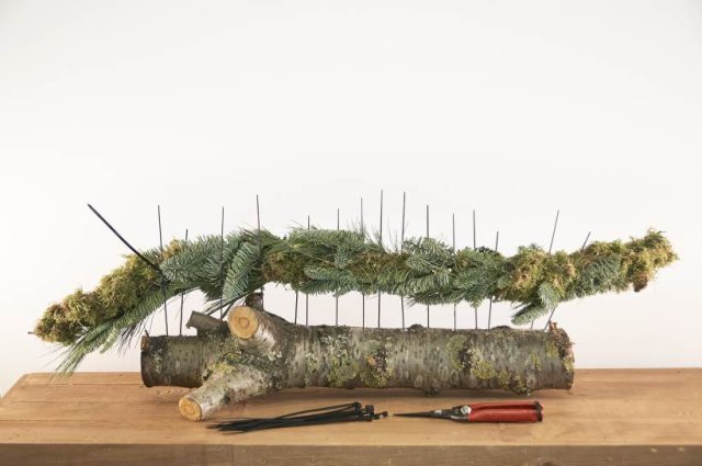 Natuurlijke kersttafelguirlande: voor op tafel tijdens kerst