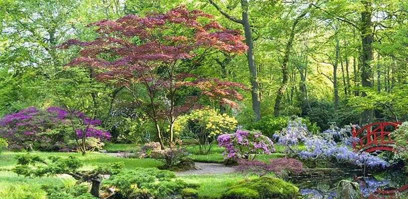 Symboliek in de Japanse tuin in Clingendael
