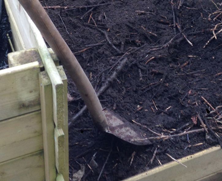 Compost in de tuin
