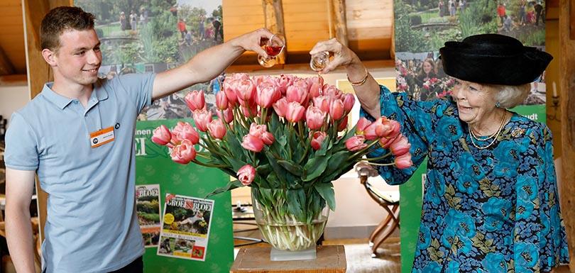 Prinses Beatrix woont groen jubileum bij