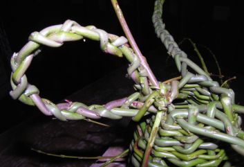 Vogelhuisje van wilgentakken