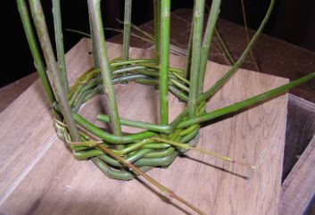 Vogelhuisje van wilgentakken