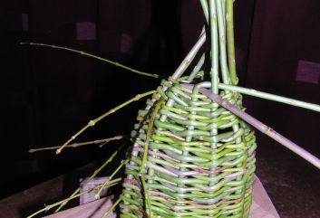 Vogelhuisje van wilgentakken