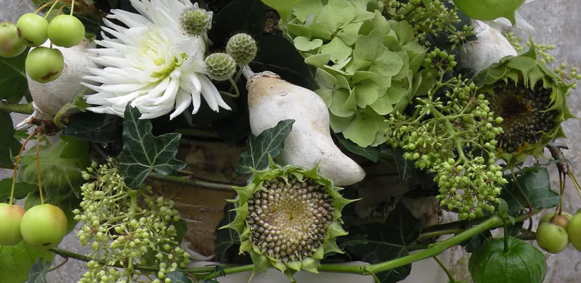 Grijs, groen en wit uit eigen tuin