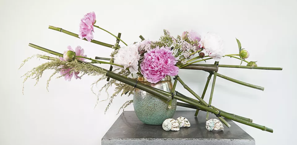 Afbeelding Pioenen en parels DIY