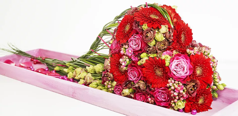 Afbeelding Romantisch bloemenhart voor moeder DIY