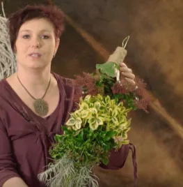 Hangend winterstuk met materiaal uit eigen tuin (video)