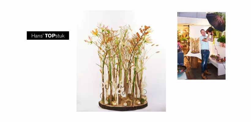 Kerstarrangement met spannende kaarsen door Hans Zijlstra (video)