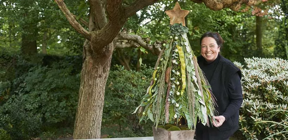 Afbeelding Alternatieve kerstboom 1: wél zelf de slingers ophangen!