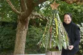 Alternatieve kerstboom 1: wél zelf de slingers ophangen!