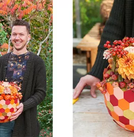 Vrolijk herfstmozaïek DIY (video)