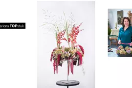 Kerstarrangement met clematispluizen door Marion Lemmen (video)