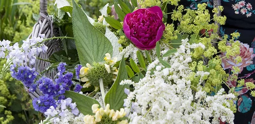 Pluk je bloemschikking