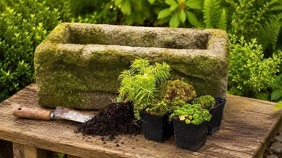 Afbeelding Maak je eigen plantenbak van hypertufa