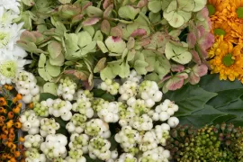 Letterbak vol bloemen