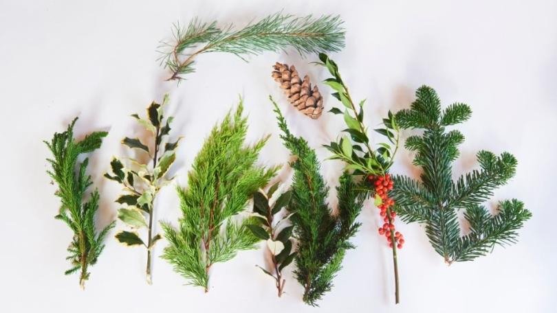 Van tuin naar voordeur: zo maak je een kerstfestoen van vers groen
