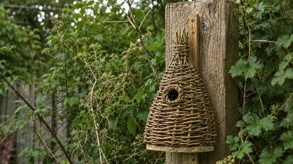 Afbeelding Vogelhuisje van wilgentakken maken: nestkast, schuilplek of voedermandje
