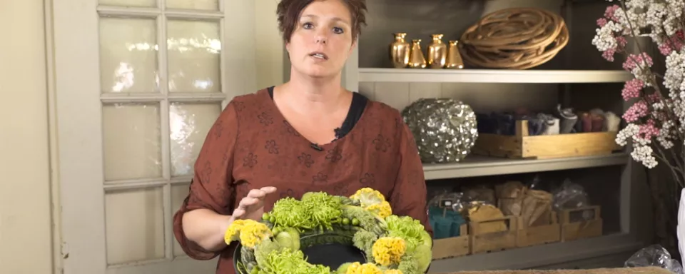 Afbeelding Herfstkrans op schaal (video)