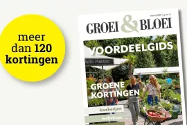 Voordeelgids: korting bij kwekerijen, tuincentra en tuinen voor leden