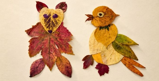 Herfstblaadjes verzamelen: maak er bladerdiertjes van