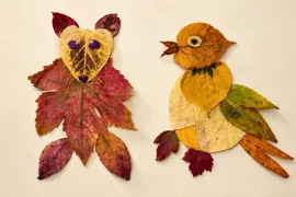 Herfstblaadjes verzamelen: maak er bladerdiertjes van