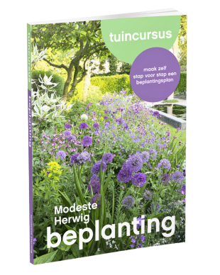 Beplantingsplan: één border, steeds bloei, 7 maanden in beeld