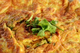 Omelet met koriander
