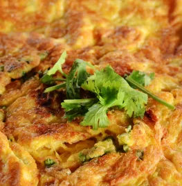 Omelet met koriander