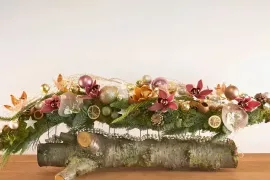 Natuurlijke kersttafelguirlande: voor op tafel tijdens kerst
