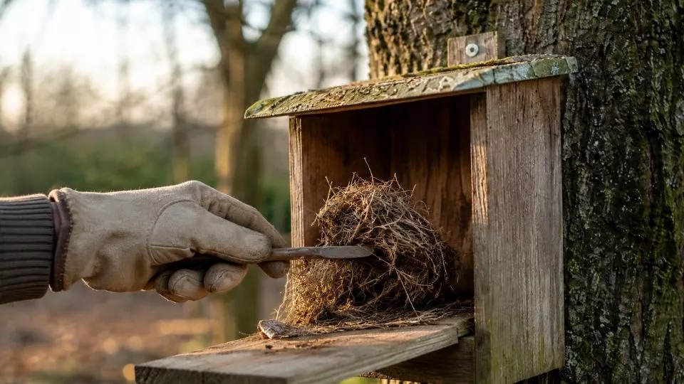 Afbeelding Moet je een nestkastje schoonmaken? Jazeker, zo doe je het